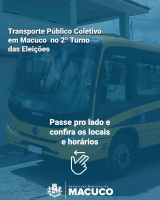 Transporte Público em Macuco no 2º turno das Eleições