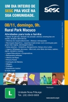 SESC na Comunidade será realizado em Macuco