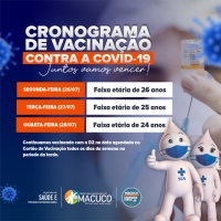 Cronograma de Vacinação 26/07