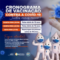 Cronograma de Vacinação 25/08