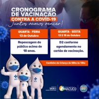 Cronograma de Vacinação 08/10