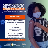 Cronograma de Vacinação 04/04/2022