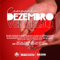 Macuco na Campanha Dezembro Vermelho