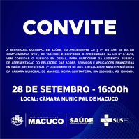 Convite para Audiência Pública - Saúde - 28/09/2023