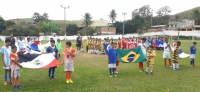 Bola rola para o Campeonato do Calcário de Escolinhas de Futebol