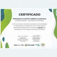 Macuco recebe Certificado de Habilitação no ICMS Ecológico