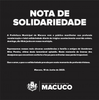 Nota de Solidariedade - Uanderson Silva Pereira