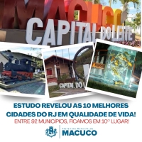Estudo nacional coloca Macuco entre as dez melhores cidades do estado em qualidade de vida