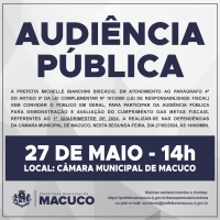 Convite para Audiência Pública do dia 27/05/2024