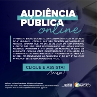 Assista à Audiência Pública Online - 28/05/2021