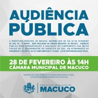 Convite para Audiência Pública do dia 28/02/2023