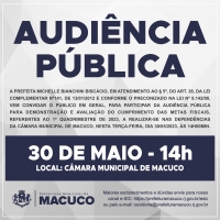 Convite para Audiência Pública do dia 30/05/2023